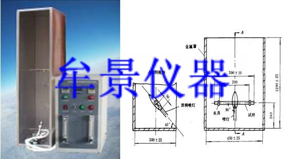 單根電線電纜（lǎn）水平燃燒試驗機